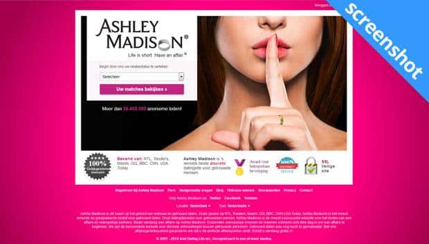 Ashley Madison screenshot