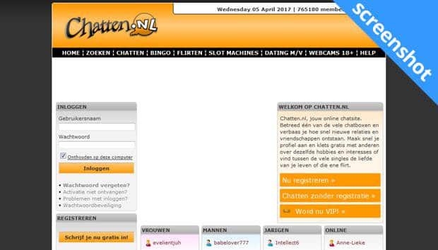 Chatten.nl screenshot