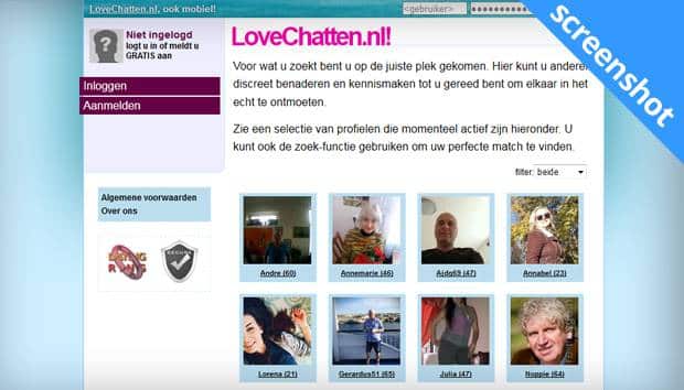 LoveChatten.nl screenshot