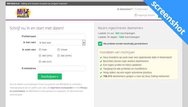 Milf-Match.nl screenshot